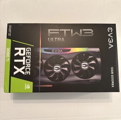 EVGA NVIDIA GeForce RTX 3080 Ti FTW3 Ultra 12GB GDDR6X Fan Cooling Graphics Card
