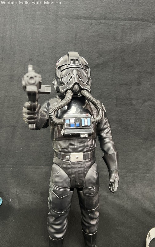 TIE Fighter Pilot Star Wars Large Scale 18 Inch Action Figure With Blaster