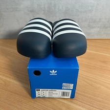 Adidas Adilette Slides Navy White Uk 6 Mens shower slider sandals new