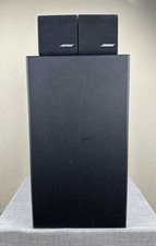 Bose Acoustimass 3 Series III Speaker System-Subwoofer 2 Cube Speakers- Black