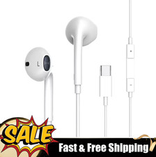 Headphones Earphones For iPhone 16 15 Pro Max iPad Pro Wired Earbuds US Stock