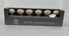 Casa Decor Ceramic Drawer Pulls Set Of 6 NIB