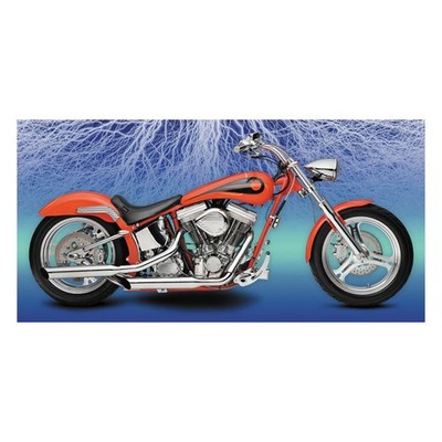 Paughco, Slash Cut Auspuff (38 ''). Chrom, 66-69 Schaufel (NU)