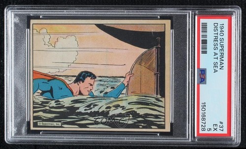 1940 Gum Inc Superman #37 Distress At Sea
