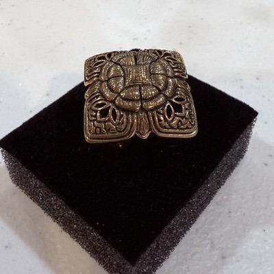 Vintage BARSE Thailand Bronze Ring Size 8.75 Statement Designer Signed