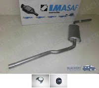 Imasaf Auspuff Mitteltopf + Anbauteile für VW Transporter T4 1.9 TD 1992-1995