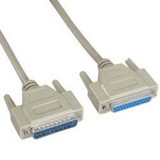 5 Pack of 10Ft DB25 M/F Serial Cable 25C Straight