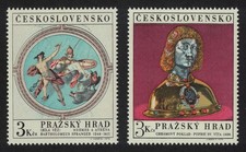 Czechoslovakia Prague Castle Art Treasures 6th series 2v 1970 MNH SG#1892-1893