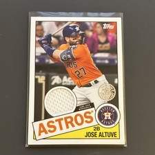2020 Topps 1985 Relics Series 2 Jose Altuve Relic Astros #85TR-JA
