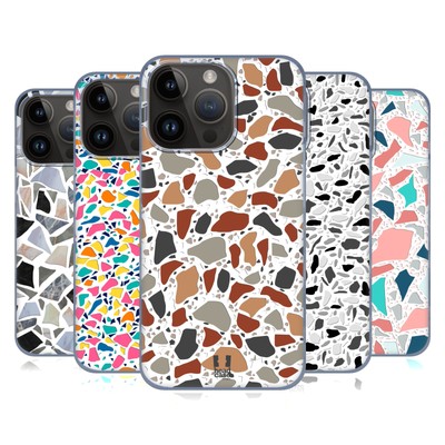 HEAD CASE DESIGNS TERRAZZO PRINTS HARD BACK CASE FOR APPLE iPHONE PHONES