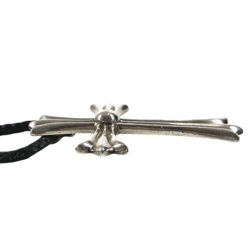 CHROME HEARTS CROSS LARGE CH Cross Large Choker Pendant Leather