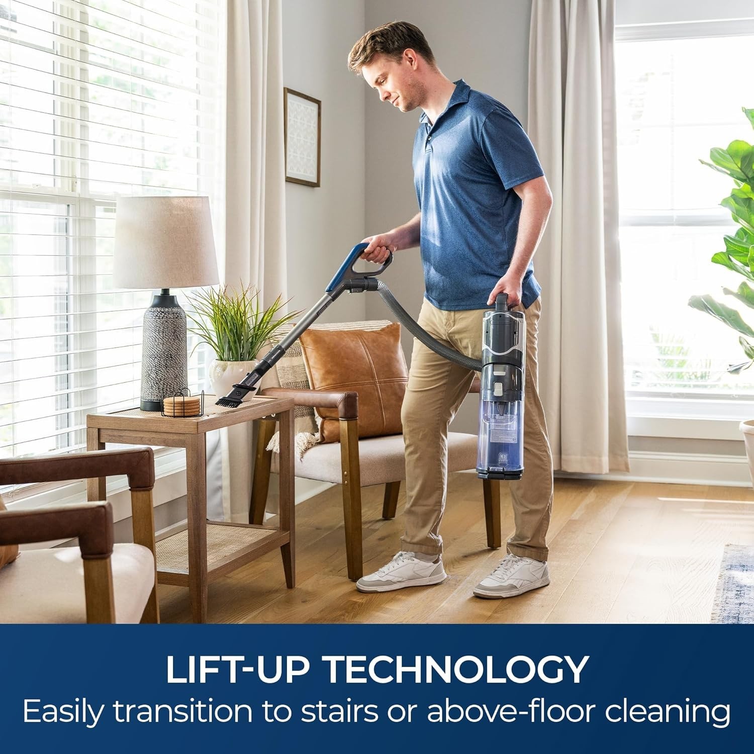 CU5001 Litening Cordless Upright Vacuum – Lift-Up, Hair-Eliminator Nozzle, HEPA