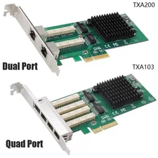Dual-Quad Port 1G Gigabit Ethernet PCI-e x4 Bypass Server Adapter Intel I350-T4