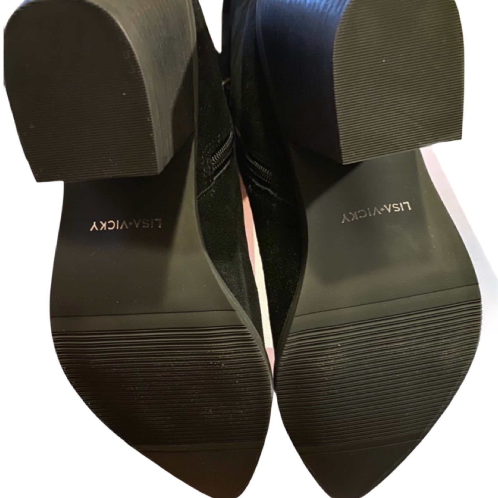 Women's Shoe, Lisa Vicky_Maxi Over the Knee Boot, blk suede, size 8.5 New In Box