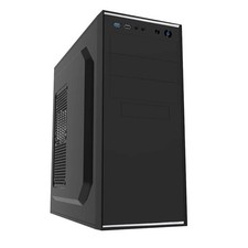 CiT Jet Stream Mid-Tower Case - 500W PSU, USB 3.0, Black & Silver (Jet Stream)