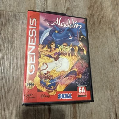 Disney s Aladdin Sega Genesis Original Case & Manual NO GAME Authentic OEM