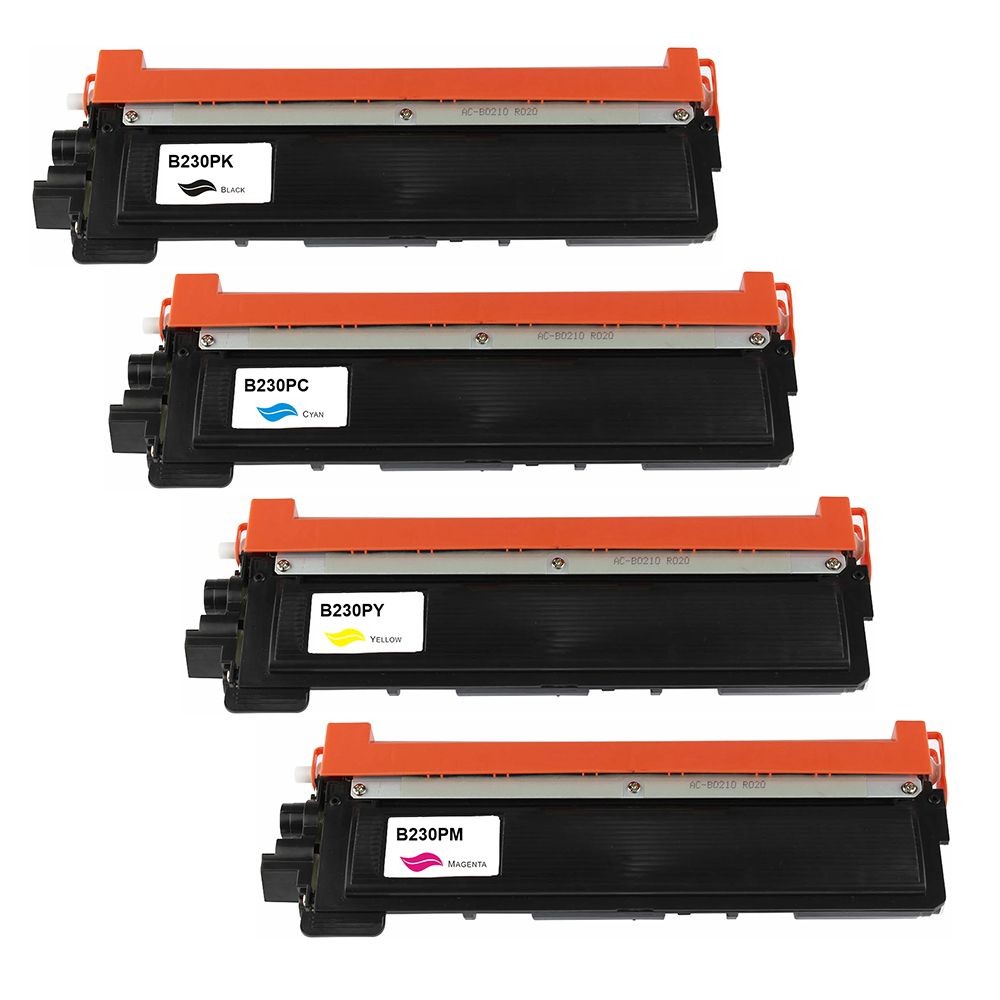 Pack toner Brother B230BK B230C B230M B230Y cartouche imprimante laser couleur