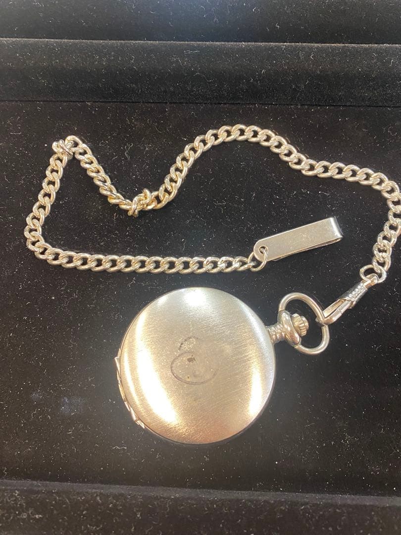 SCRIPT Quartz Pocket Watch, Simple Design, Used - image 4