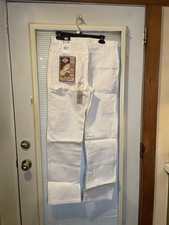Dickies Mens, Painters Pants, White, Size 30Wx32L Triple Stitched 100 Cotton