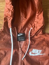 Women Nike Windbreaker Size Xs Jacket  Guava Ice Pink Two Tone Hooded