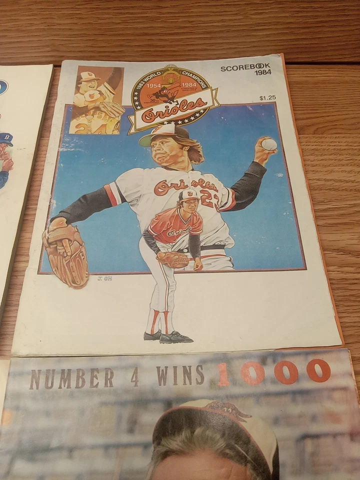 MLB BASEBALL PROGRAMs BALTIMORE ORIOLES World Series 6 Pieces - Image 4 of 4