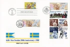 1988 Sc # C117 New Sweden Joint FDC with Sweden and Finland