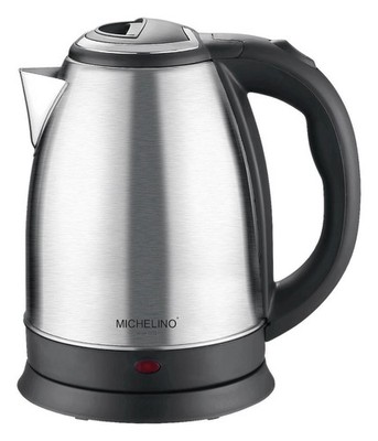 Michelino 20800 Wasserkocher - 1,8L - Farbe : silber - UVP : 33,99  - Neu