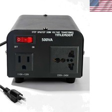 500W 110V/220V Step Up Down Voltage Converter Transformer