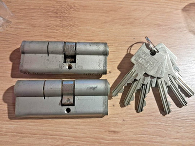 2 X Winkhaus Keyed Alike High Security Cylinders With 6 Keys