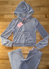 NEW NWT JUICY COUTURE Velour OG Bling Tracksuit Set in Lavendar Haze Size S