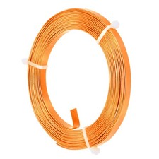 1-Pack 5mm Wide x 9.8ft/3m Bendable Flat Aluminum Wire Orange