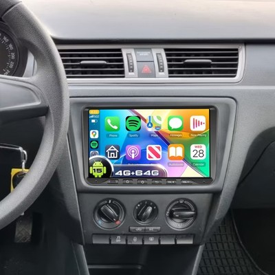 9'' 4+4GB Für Skoda Rapid Spaceback 2012-2020 RDS Carplay Autoradio GPS Navi RDS