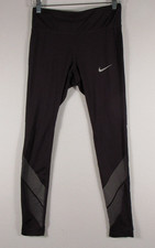 Nike Womens Power Flash Racer Tight Leggings Elastic Waist Size M Maroon