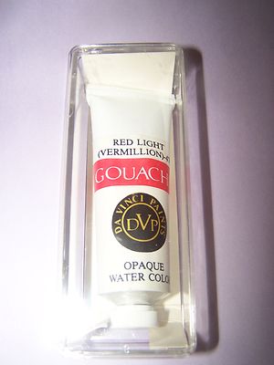 New Da Vinci Paint Tube Gouache 37ml Red Light Vermillion #476, old stock