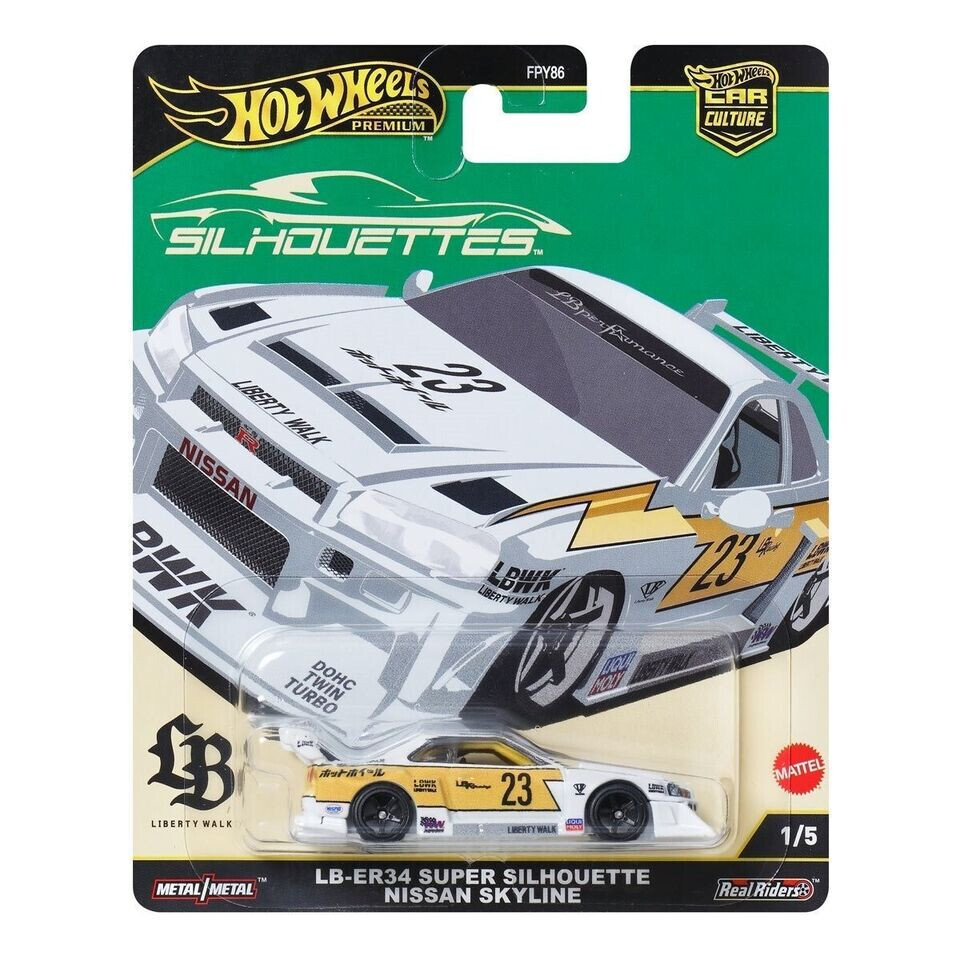 Nissan Skyline R34 LBWK Super Silhouette Premium Hot Wheels 2025