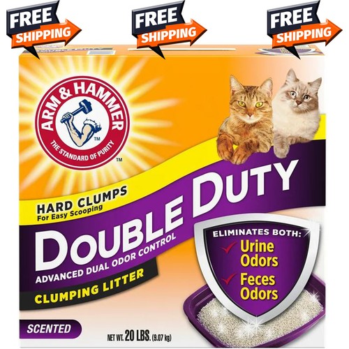 Arm Hammer Double Duty Dual Advanced Odor Control Scented Clumping Cat