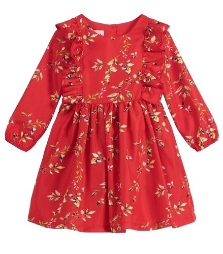 Pippa & Julie Red Long Sleeve Special Occasion Velvet Dress 3T | eBay