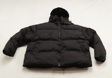 Retro Rarri Women's Devil Horn Attach Hooded Puffer Jacket Cf6 Black Size Xl Nwt