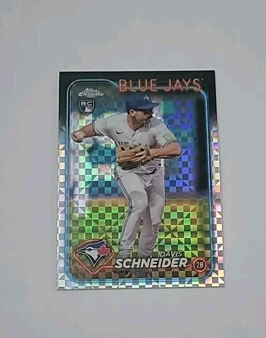 2024 Topps Chrome Davis Schneider RC Xfractor 290 Toronto Blue Jays 