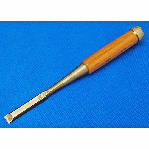 Tasai Oire Nomi Japanese Bench Chisel Polished Finish Blue Steel Red Oak 田斎 追入鑿 - Afbeelding 29 van 63