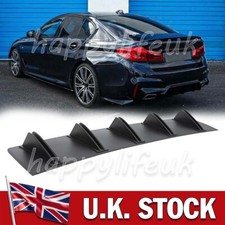 For BMW 3 4 5 Series Saloon Rear Bumper Lip Spoiler Diffuser Splitter 10-Fin Lip