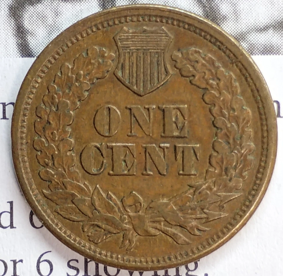 1865 Plain 5 Indian Cent, FS-303, RPD-003, MPD-001 - Image 3 of 4