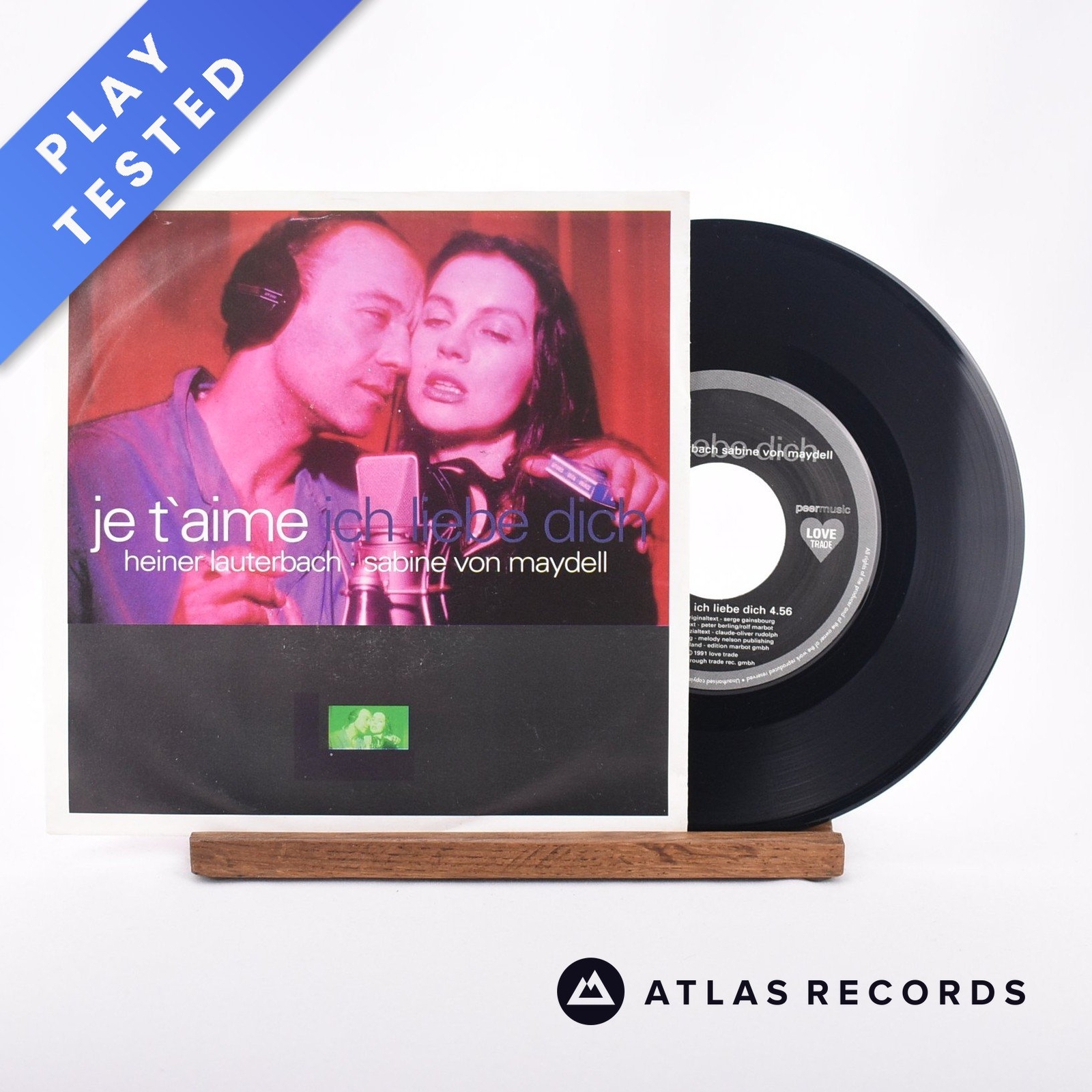 Heiner Lauterbach - Je T'aime Ich Liebe Dich - 7"" Vinyl Record - VG+/VG+