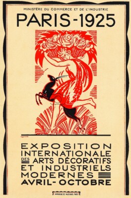 EXPO ARTS DéCORATIFS 1925 Rdpu-POSTER HQ 40x60cm d'une AFFICHE