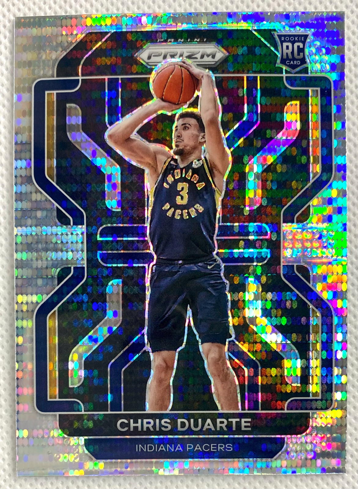 2021-22 Panini Prizm Chris Duarte Rookie Card RC #315 Silver Pulsar SP Pacers