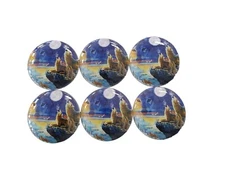 Cabinet and Drawer Knobs, Set of 6 Wolf Call Wood Cabinet Knobs