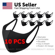 Pack of 10 Face Mask Fashion Face Mask Washable Reusable Unisex Adult