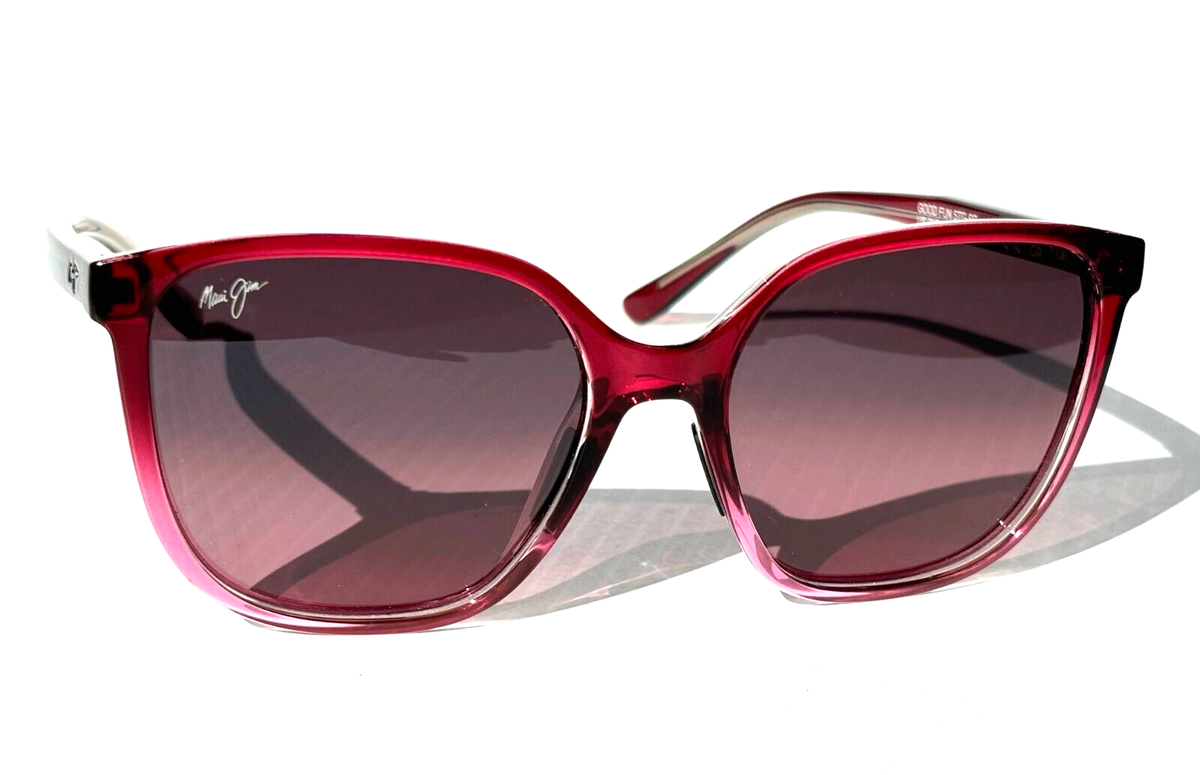 NEW Maui Jim GOOD FUN Raspberry Fade POLARIZED Maui Rose GLASS