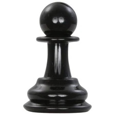 MegaChess 4 Inch Dark Plastic Pawn Giant Chess Piece