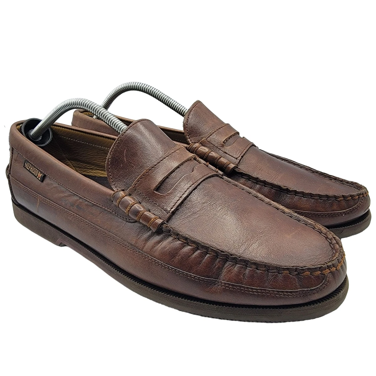 Mephisto Cap Vert Spinnaker Mens 12 Slip On Penny Loafer Dark Brown Shoes